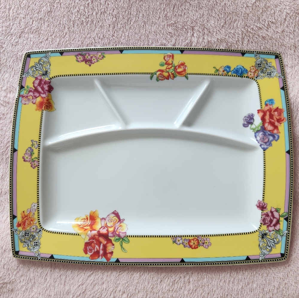 VERSACE Rosenthal Hot Flowers Tray